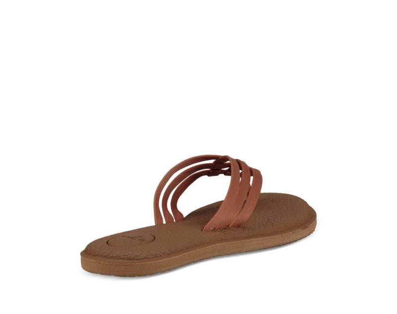 Sanuk Yoga Salty Women's Sandals Brown | Canada 34TCE